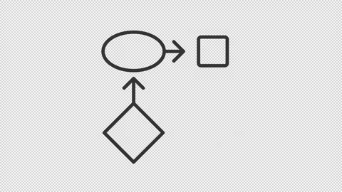 Animated timeline line icon Stock Footage 335745691