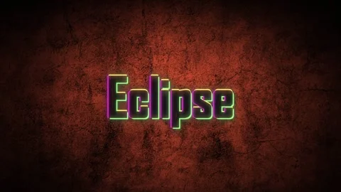 Animated title card featuring neon text glowing on a dark grunge background Stock Footage 345546775