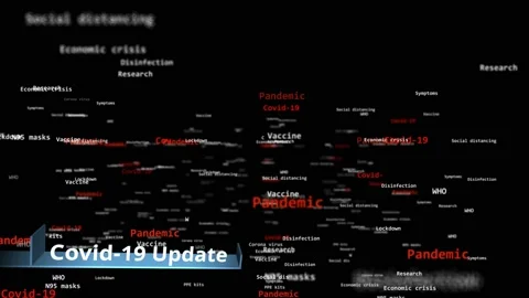 Animated title Covid-19 Stock Footage 132723654