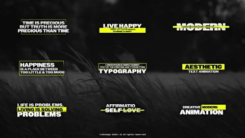 Animated Titles Stock After Effects