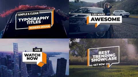 Animated Titles Lower Thirds Stock After Effects