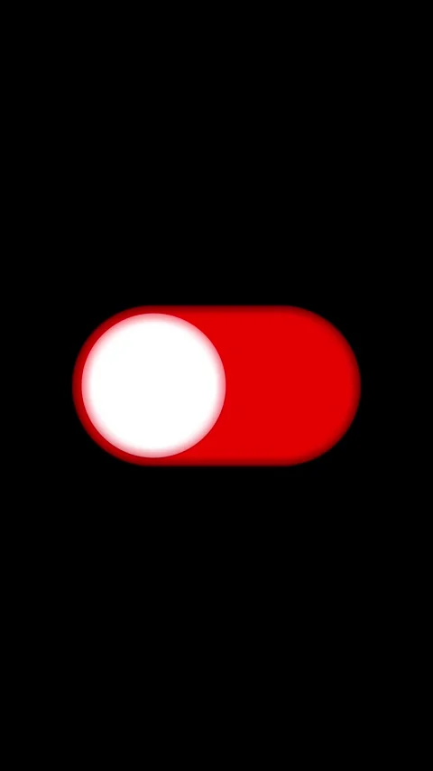 Animated On Off Toggle Switch: Mobile UI Slider Button Isolated on 4K Backg.. 動画素材 334558428