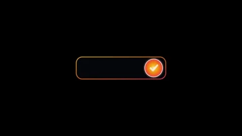Animated toggle switch user interface element with a vibrant orange and yel.. Video stock 345546136