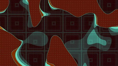 Animated topographic map loop animation. Travel backdrop concept. 3d render Video stock 124586861