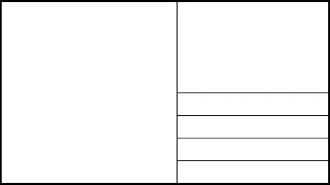 Animated transition 4K video open and close animation Stock Footage 233777191