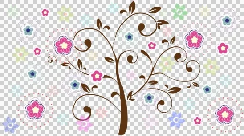 Animated Tree Video stock 47205914