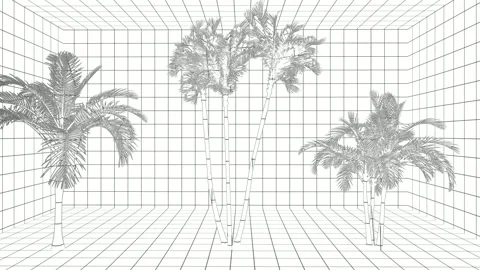 Animated tree with white styrofoam effect Stock Footage 265527819