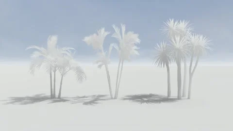 Animated tree with white styrofoam effect Stock Footage 265528431