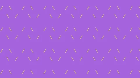 Animated triangle. 2D yellow line drawing a triangle on a purple background. Stock Footage 112960307