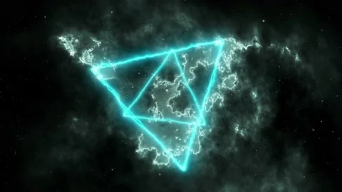 Animated Triangle Fog Star Object Sean Stock Footage 154896061