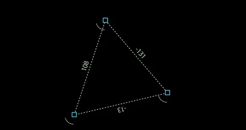 Animated Triangle Stock Footage 113807753