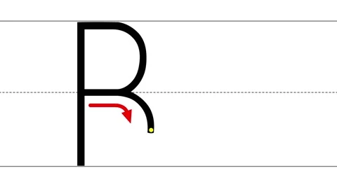 Animated tutorial to writing uppercase and lowercase letter B 스톡 동영상 233150697