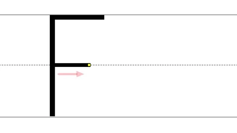 Animated tutorial to writing uppercase and lowercase letter F 스톡 동영상 233240442