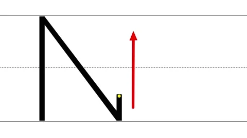 Animated tutorial to writing uppercase and lowercase letter N 스톡 동영상 233563037
