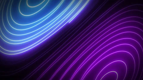 Animated twist neon light glow seamless loop modern motion graphics background Video stock 148961837