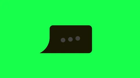 Animated typing bubble chat icon with three dots, an ongoing message 스톡 동영상 304429305