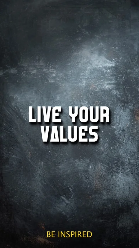 Animated Typography of Text Motivational Quote Live Your Values Vídeos de archivo 295040115