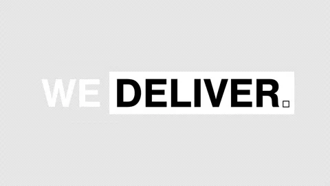 Animated Typography “We design. We build. We deliver.” Kinetic Motion Stock-Footage 327973114