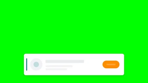Animated UI Element on Green Screen Stock Footage 340438747