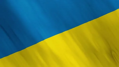 Animated Ukraine Flag Waving in the Wind Stock Footage 171499424