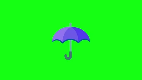 Animated Umbrella Green Screen Overlay 库存影片 337924004
