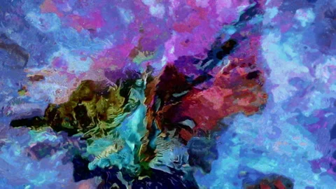 Animated Unique Abstract Scenic Space Stock Footage 149988502