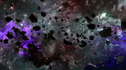 Animated Unique Abstract Scenic Space Stock Footage 149988619