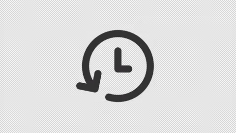 Animated update time linear ui icon Stock Footage 212082418