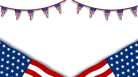 Animated us theme background us flag background 4k looping Stock Footage 282898127