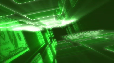 Animated USD Dollar themed background financial 스톡 동영상 456594