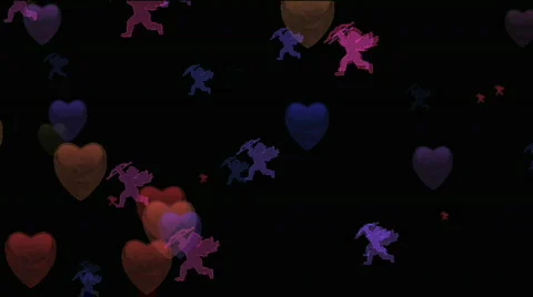Animated Valentines Backgrounds  Stock Footage 538803
