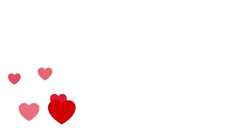 Animated Valentines Day Motion Background - Lots Of Red Hearts Stock Footage 142510416