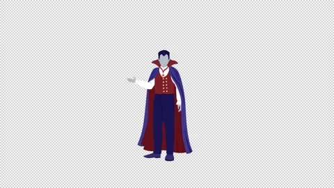 Animated vampire character | Stock Video | Pond5