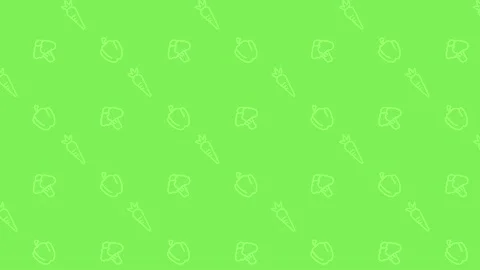 Animated vegetables seamless pattern Stock Footage 213596372