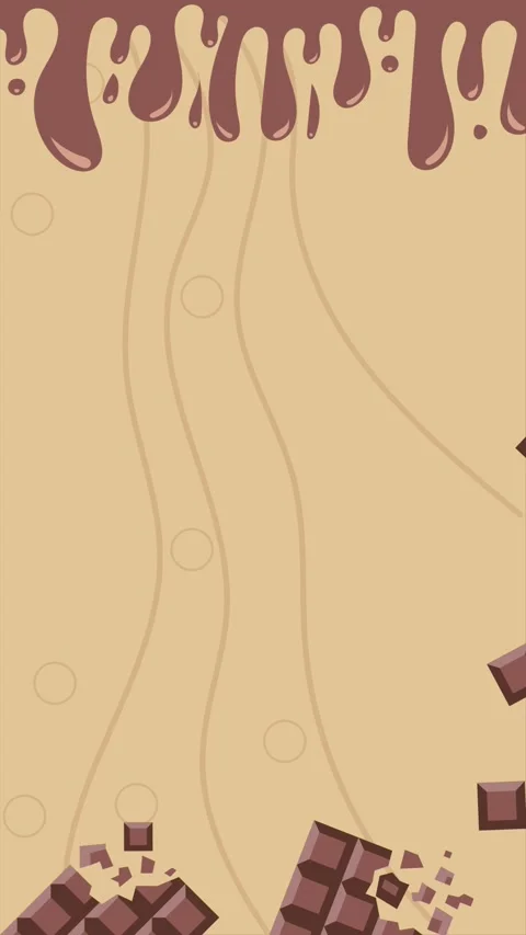 Animated vertical background of liquid chocolate and dark chocolate. Stock Footage 315140657