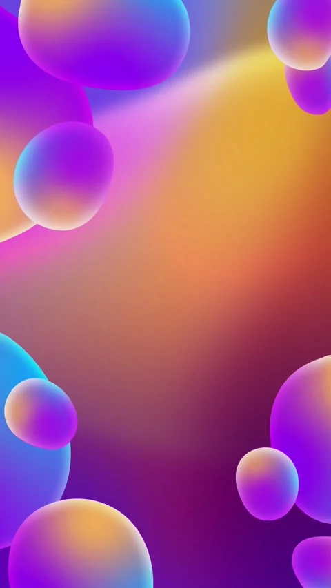 Animated vibrant liquid background with fluid shapes and blend of colors Stock Footage 289682126