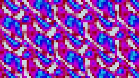 Animated Vibrant Pixelated Abstract Pattern Background Texture Stock Footage 339042737