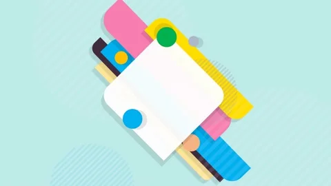 Animated video abstract background geometric concept. Motion graphic 4k resoluti Stock Footage 165212163