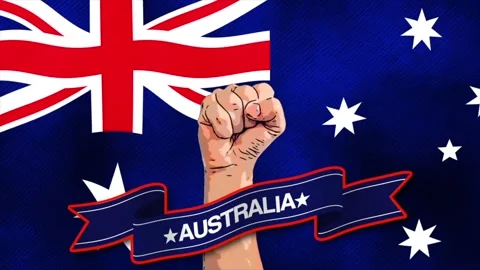 Animated video with an Australian theme Stock Footage 325619535
