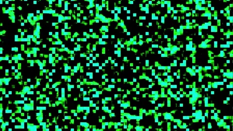 The animated video background glitches on the computer screen Stock Footage 289423355
