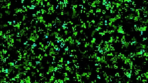 The animated video background glitches on the computer screen Stock Footage 289423530