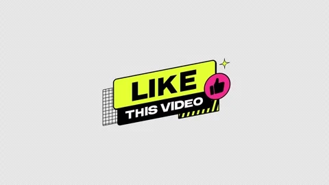 Animated Like This Video Call to Action Graphic Transparent Background 스톡 동영상 335714243