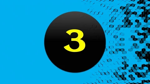 Animated video counting from 1 to 20 with a blue background. Stock Footage 231455895