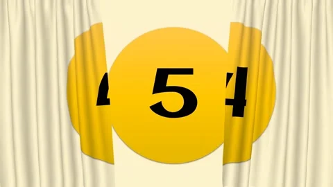 Animated video counting from 1 to 20 with a gold background Stock Footage 231456011