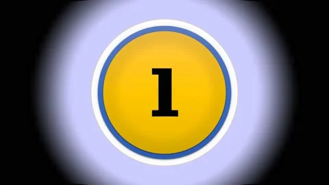 Animated video counting from 1 to 20 with a purple background and wave animation Stock Footage 231457005