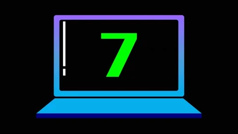 Animated video counting from 1 to 25 Stock Footage 230396166