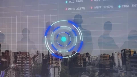 Animated video depicts circular processing and ball throwing in data security Stock Footage 329364837