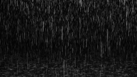 Animated video of the effect of heavy rain falling and causing water droplet Stock Footage 287285342
