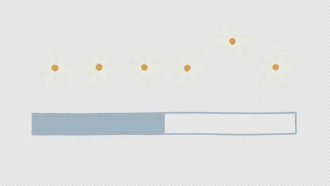 Animated video flower loading Stockbeeldmateriaal 336355769