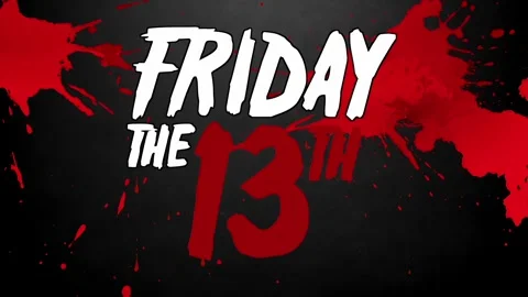 Animated video with a Friday the 13th theme Stock Footage 327919710